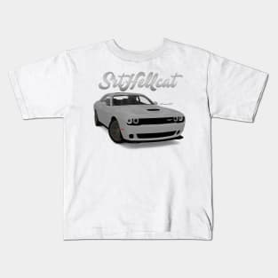 SRT HELLCAT White Front Kids T-Shirt